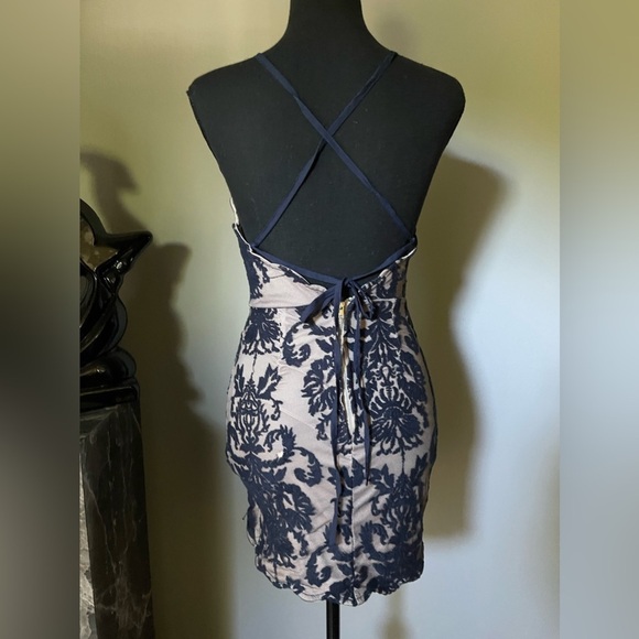 Xenia Boutique lace black and nude dress - Picture 2 of 8